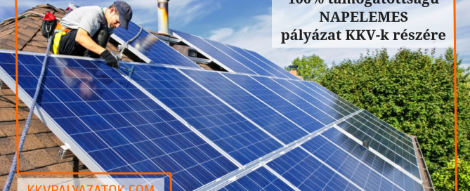 Napelem pályázat vállalkozásoknak - GINOP-4.1.3-19